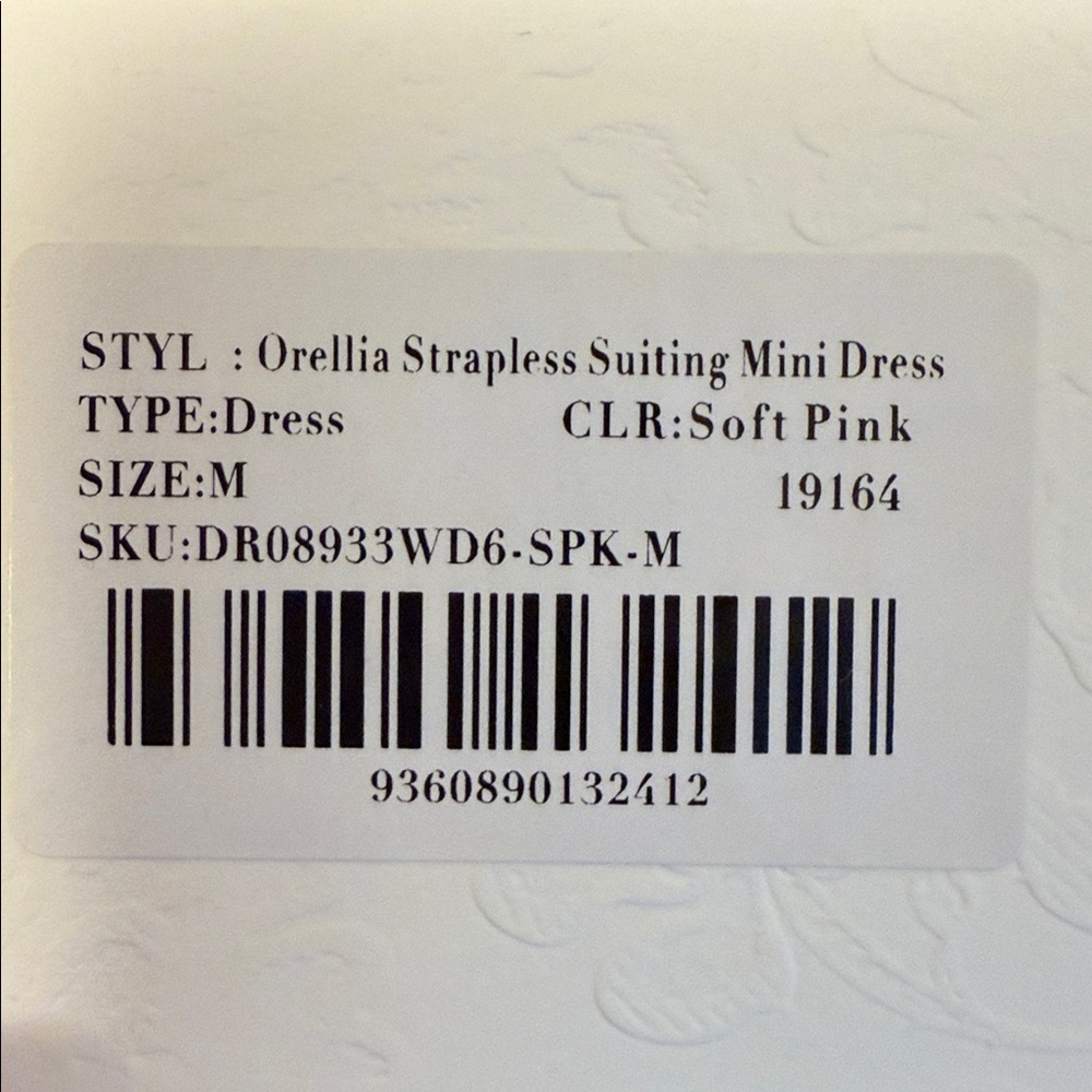Meshki Blush Strapless Mini Dress - Picture 3 of 3